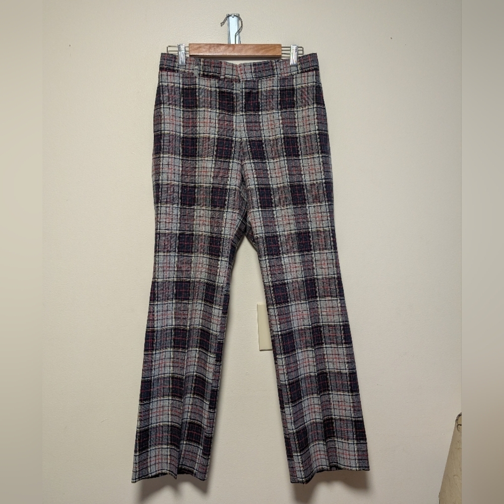 Vintage Cannon's Vt Corbin Men’s Wool Plaid Pants 36x32 Cannon’s Wellsville, NY
